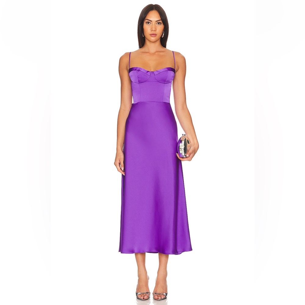 Katie May Grape Cocktail Dress NWT